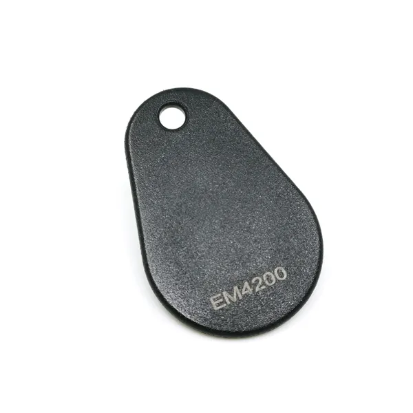 Overmolded Pear RFID Key Fob Tags with EM4200