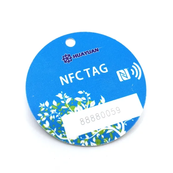 Round PVC RFID KeyTags for Promotion