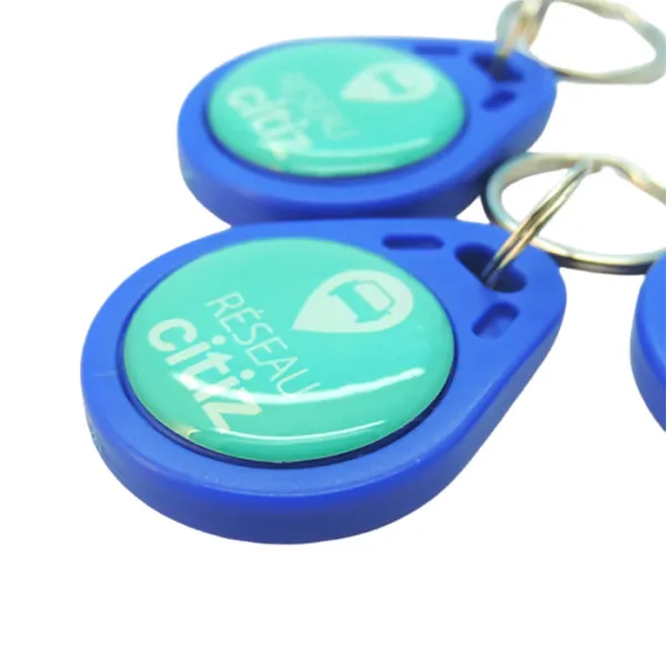 Tear Smart NFC RFID Key Fob Tags with Epoxy Sticker